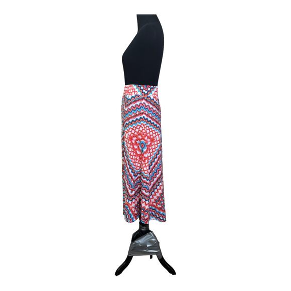 New Directions multicolor boho pull on maxi skirt size 1X - Picture 7 of 11